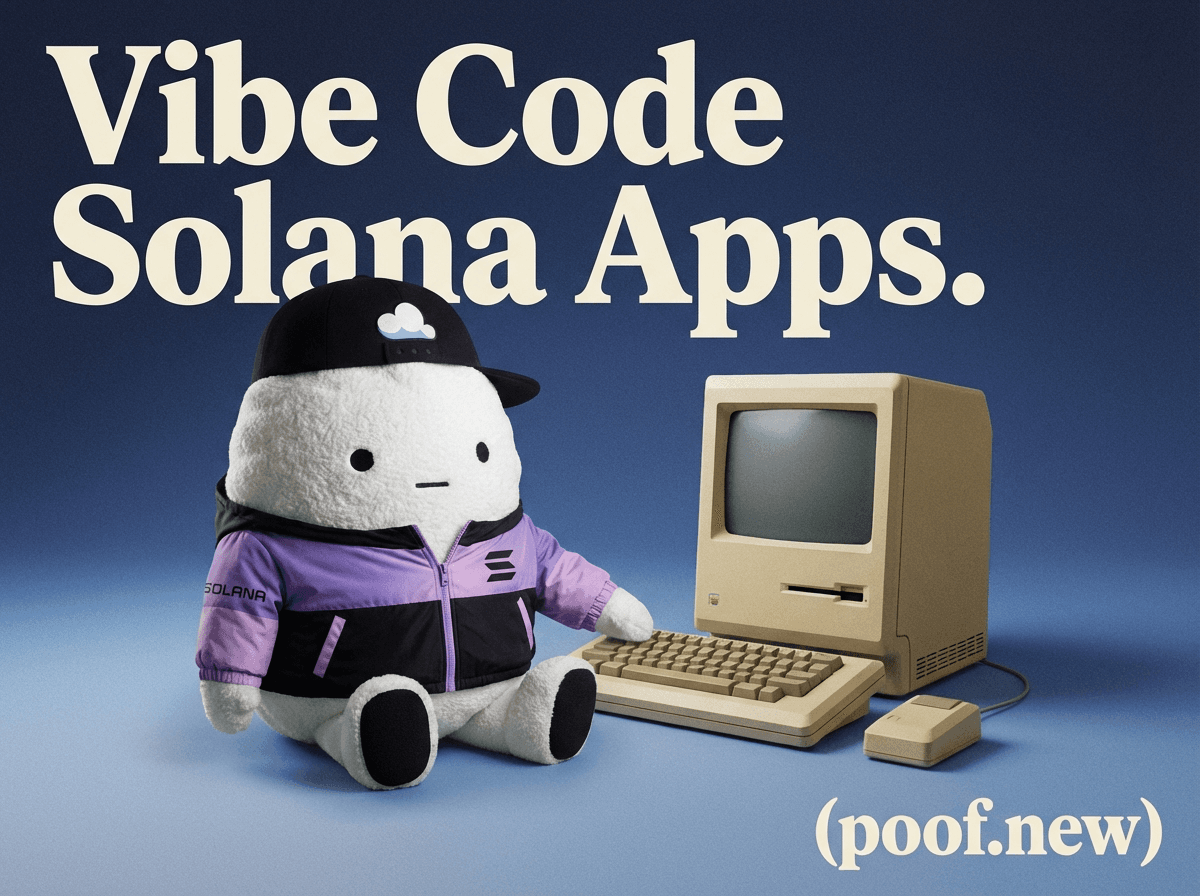 Poof.new logo — Solana ai agents tool