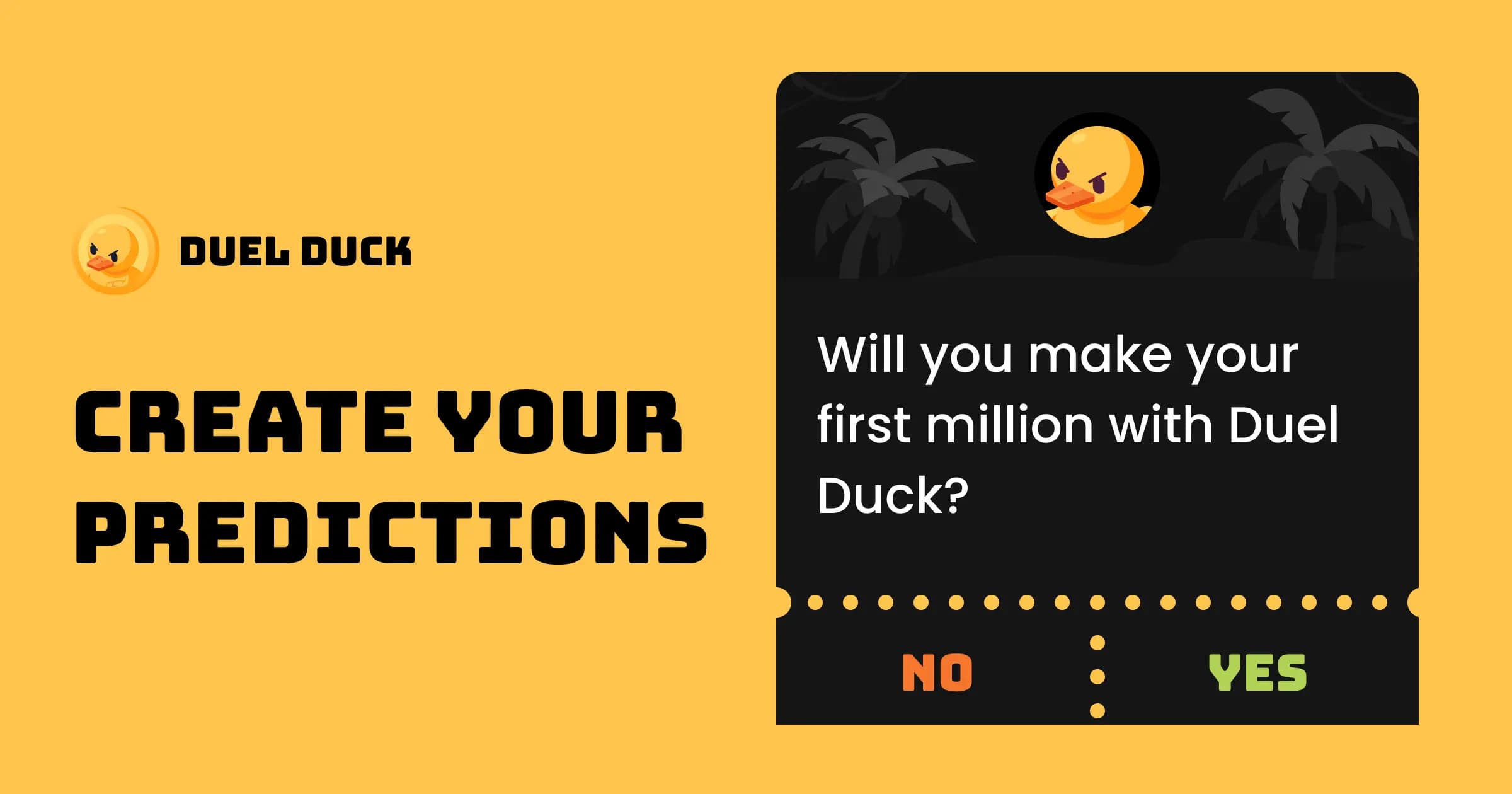 Duel Duck logo ā Solana Prediction Markets tool